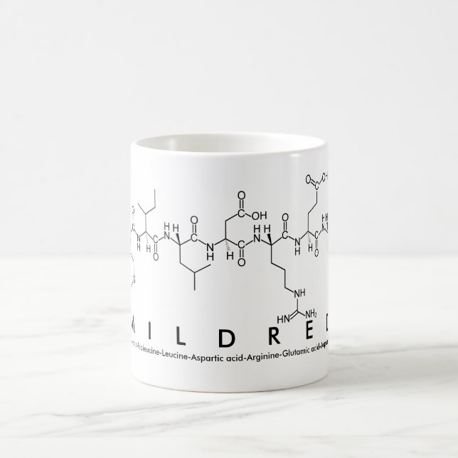 Mug du nom du peptide Mildred (Centre)
