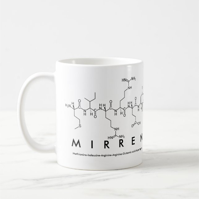Mug du nom du peptide Mirren (Gauche)