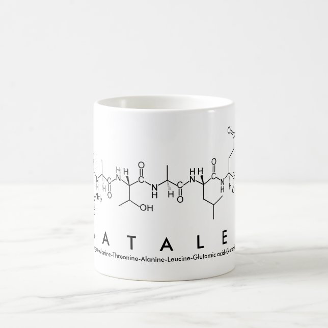 Mug du nom du peptide Natalee (Centre)