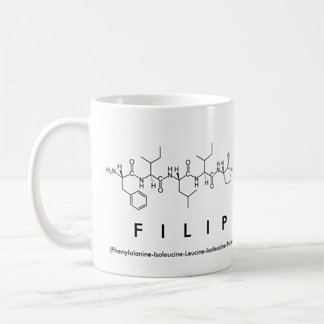 Mug du nom du peptide philip (Gauche)
