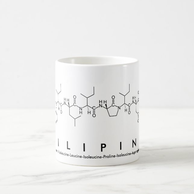 Mug du nom du peptide philippin (Centre)