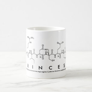 Mug du nom du peptide Princess