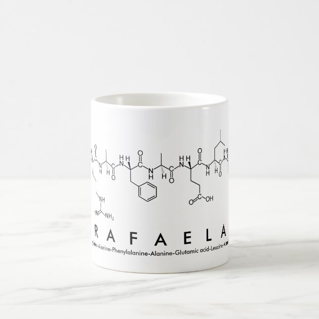 Mug du nom du peptide Rafaela (Centre)