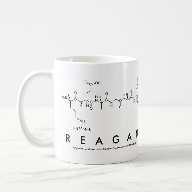 Mug du nom du peptide Reagan (Gauche)