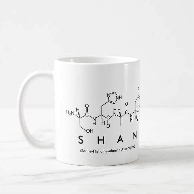 Mug du nom du peptide Shan (Gauche)