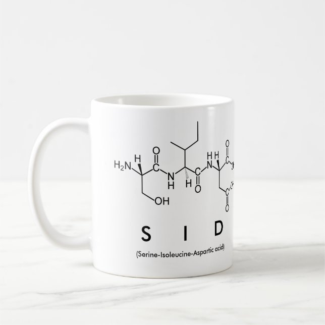 Mug du nom du peptide Sid (Gauche)