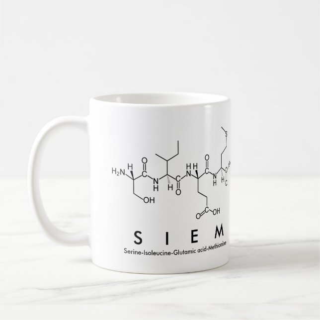 Mug du nom du peptide Siem (Gauche)