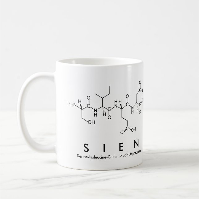 Mug du nom du peptide Sien (Gauche)