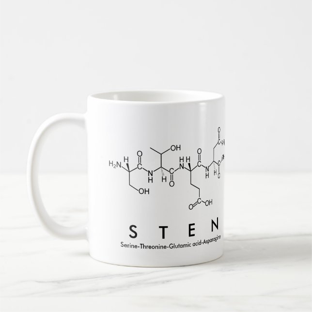 Mug du nom du peptide stène (Gauche)
