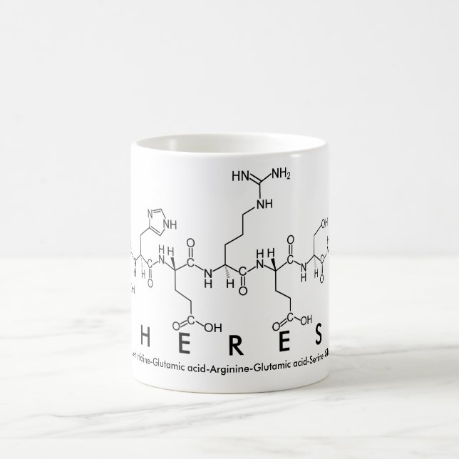 Mug du nom du peptide therèse (Centre)