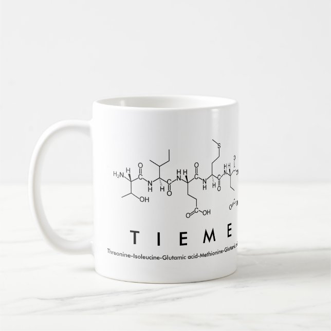 Mug du nom du peptide tieme (Gauche)