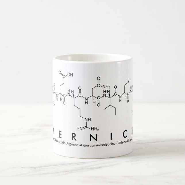 Mug du nom du peptide vernice (Centre)