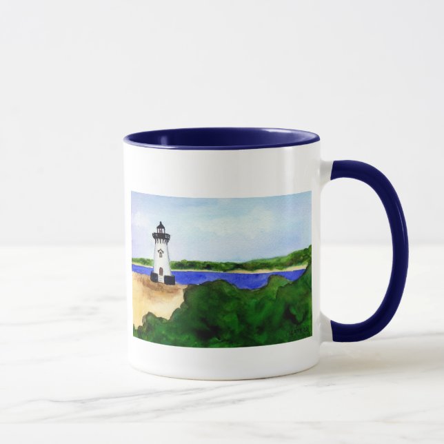 Mug du phare d'Edgartown (peinture uniquement) (Droite)