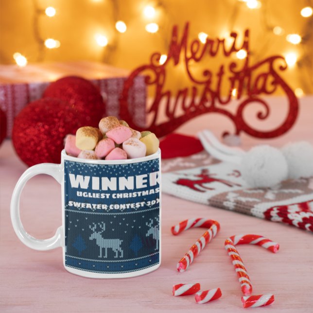 Mug du prix de concours de pull de Noël laid (Créateur téléchargé)