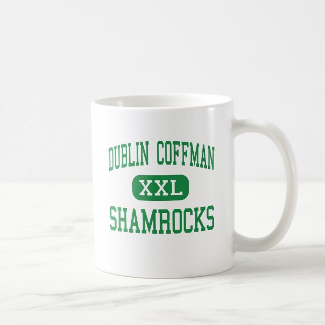 Mug Dublin Coffman - shamrocks - haut - Dublin Ohio (Droite)