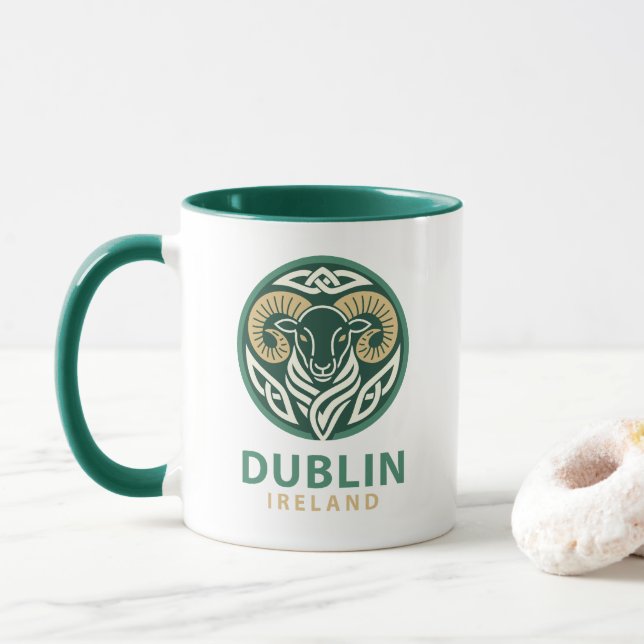 Mug Dublin Irlande Europe (Avec donut)