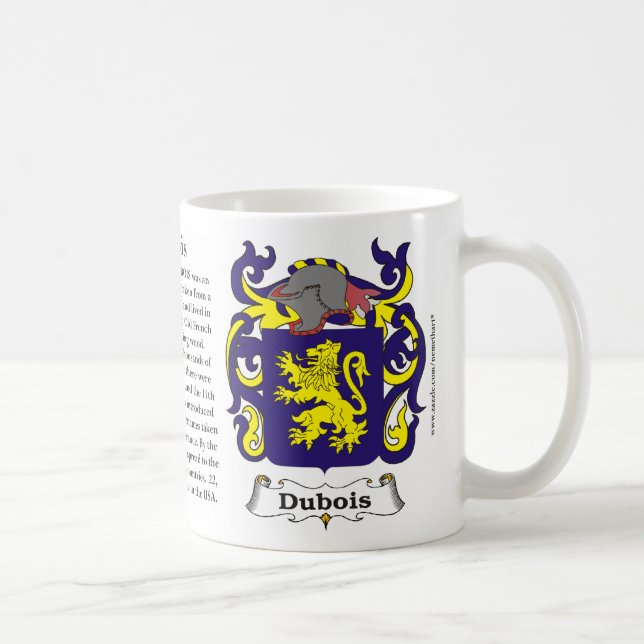 Mug Dubois, l'origine, la signification et la crête (Droite)