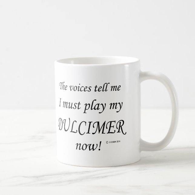 Mug Dulcimer Voices dit qu'il faut jouer (Droite)