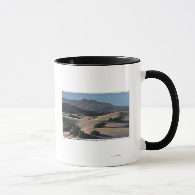 Mug Dunes de sable du désert et montagnes enneigées (Droite)