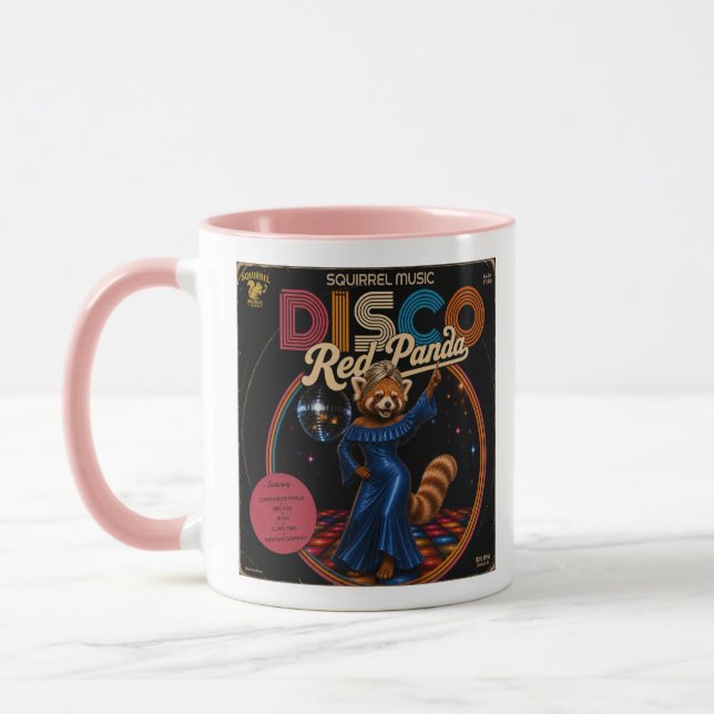 Mug Duo de Panda Rouge Disco (Gauche)