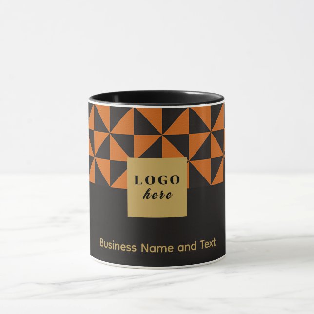 Mug Duo noir et orange brûlé - Journal d'affaires (Centre)