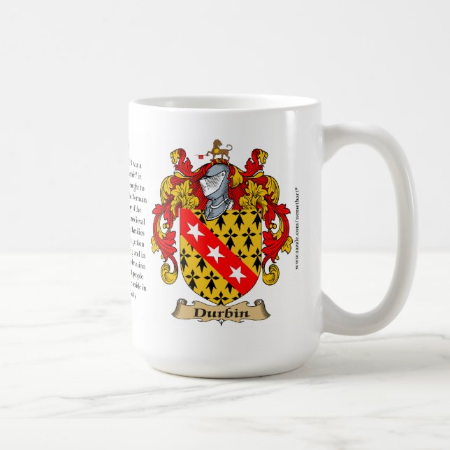 Mug Durbin, l'origine, la signification et la crête (Droite)