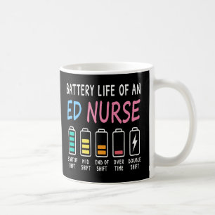 Mug Durée de vie de la batterie d'une infirmière des u