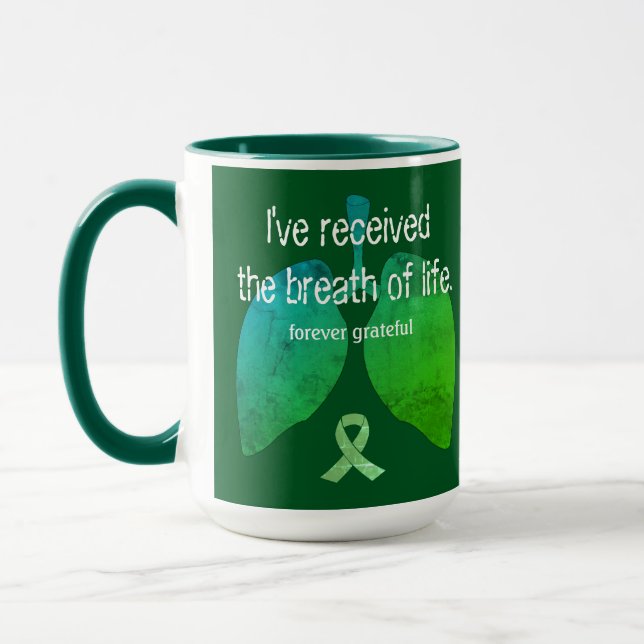 Mug Durée de vie Transplantation pulmonaire Café sur m (Gauche)