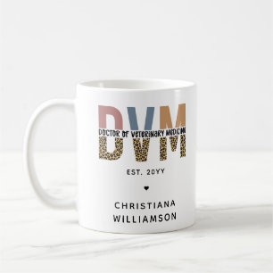 Mug DVM personnalisé Docteur en médecine vétérinaire C