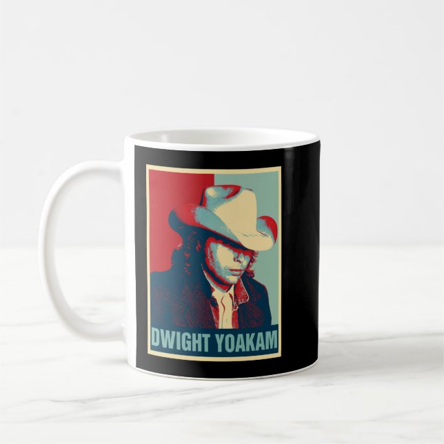 Mug Dwight Yoakam Retro Hope Style Cadeau Pour Fans.pn (Gauche)