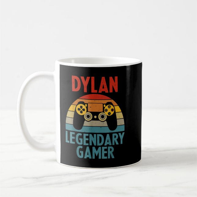 Mug DYLAN Nom cadeau Personnalisé Funny Jeu Geek Bir (Gauche)