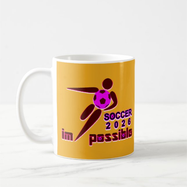 Mug Dynamic Soccer 2026 Conception Silhouette (Gauche)