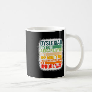 Mug Dyslexie Ce n'est pas un handicap Dyslexie Sensibi