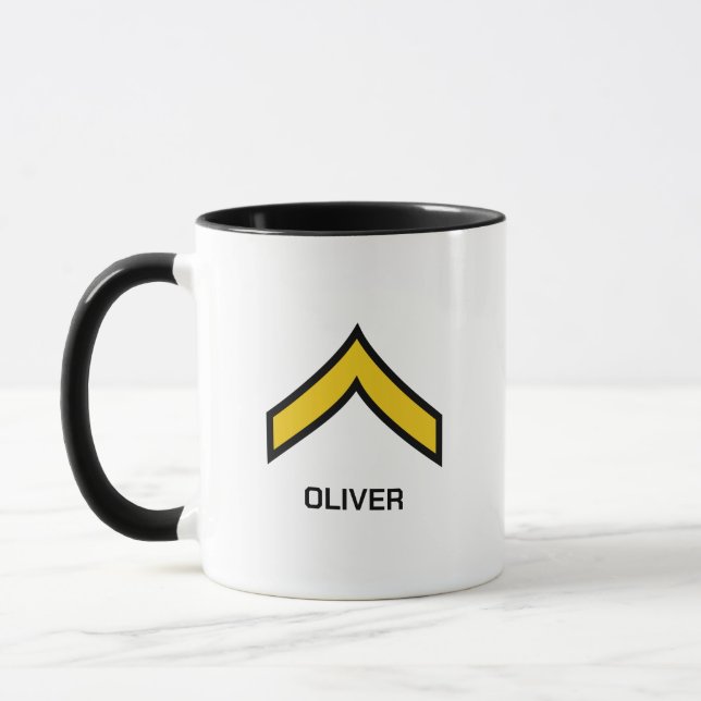 Mug E-2 Classement privé de l'armée américaine (Gauche)