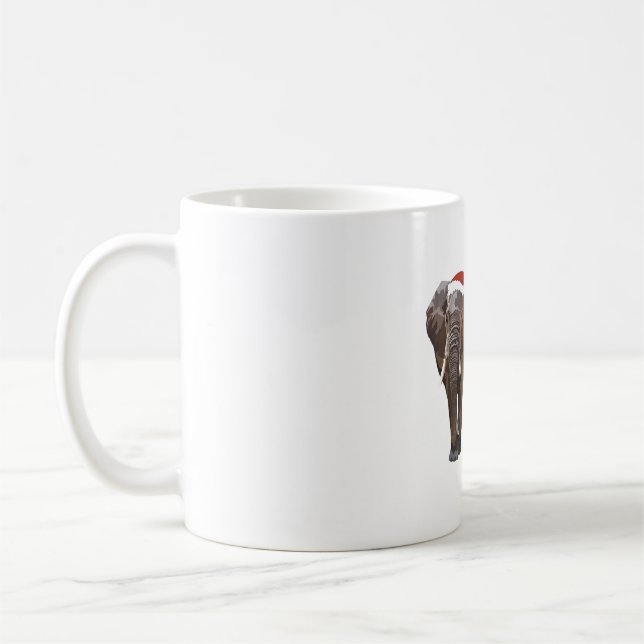 Mug E est pour Noël des éléphants (Gauche)