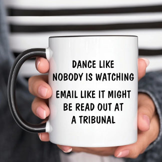 Mug E-Mail Comme Il Pourrait Être Lu Dans Un Tribunal