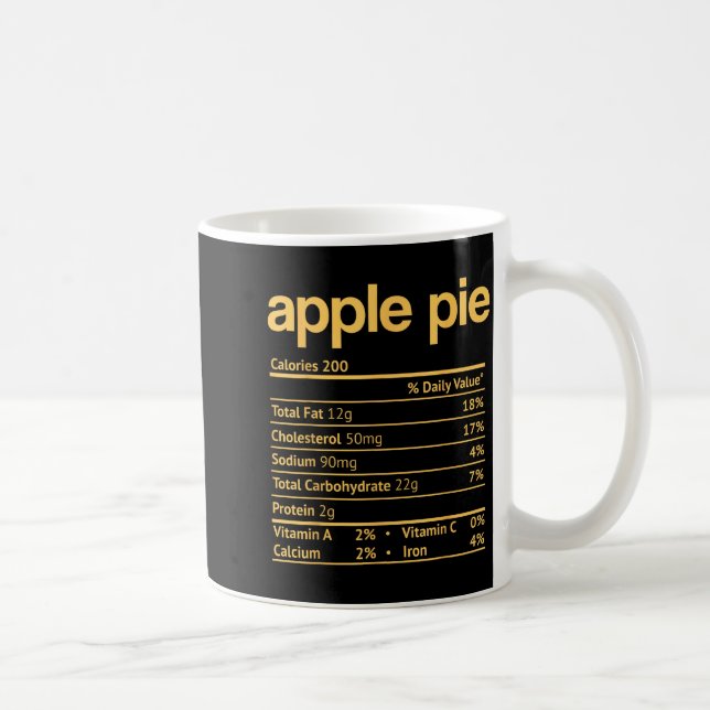 Mug E Nutrition Facts Funny Thanksgiving Christmas  (Droite)
