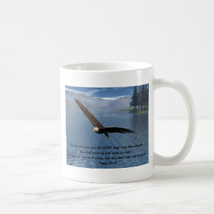 Mug Eagle avec l'écriture sainte