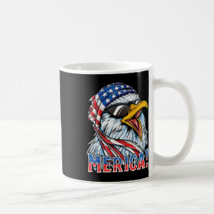 Mug Eagle Merica T Shirt 4 juillet Merica Hommes Garço