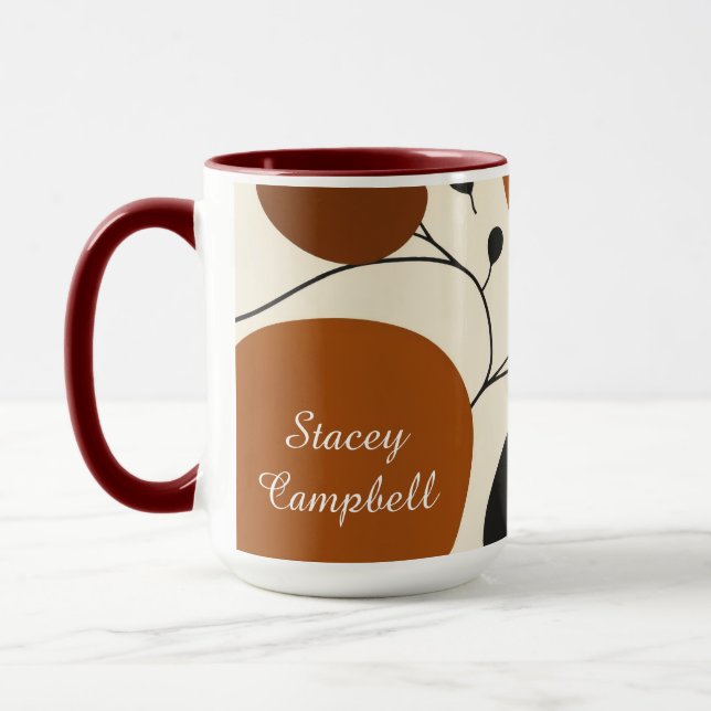 Mug Earthly Silhouette Abstract Minimalist (Gauche)