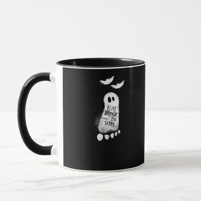 Mug Eat Drink And Be Scary Trendy Graphic (Gauche)
