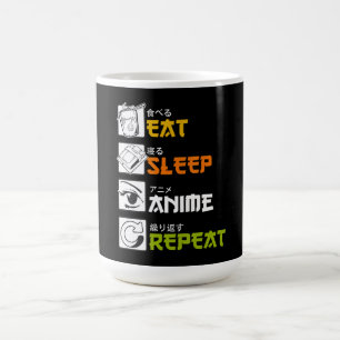Mug Eat Sleep Anime Repeat Venin Idea Cosplayer