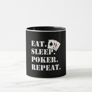 Mug Eat Sleep Poker Répéter Casino Dire Poker