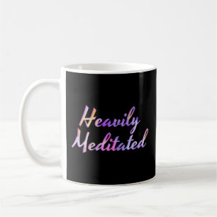 Mug Eau bleu rose mauve fortement méditée