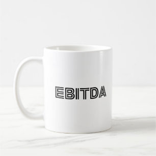 Mug EBITODA Cool Funny Typo Black Writing