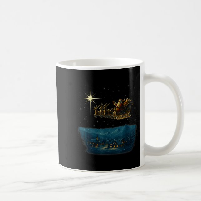 Mug Ec Santa Sleigh With And Stars  (Droite)