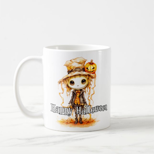 Mug Écart d'automne mignon | Bonne Halloween (Gauche)