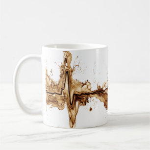 Mug ECG Coffee Stain Art Nuring