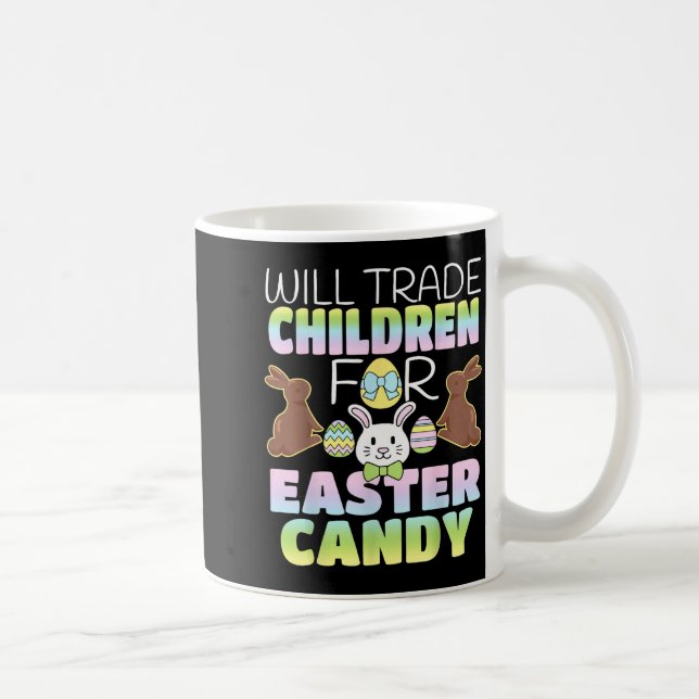 Mug Échangeront Enfants Contre Bonbons De Pâques Paren (Droite)