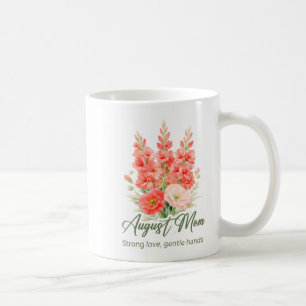 Mug Écharpe de maman fleur de naissance août inspirant